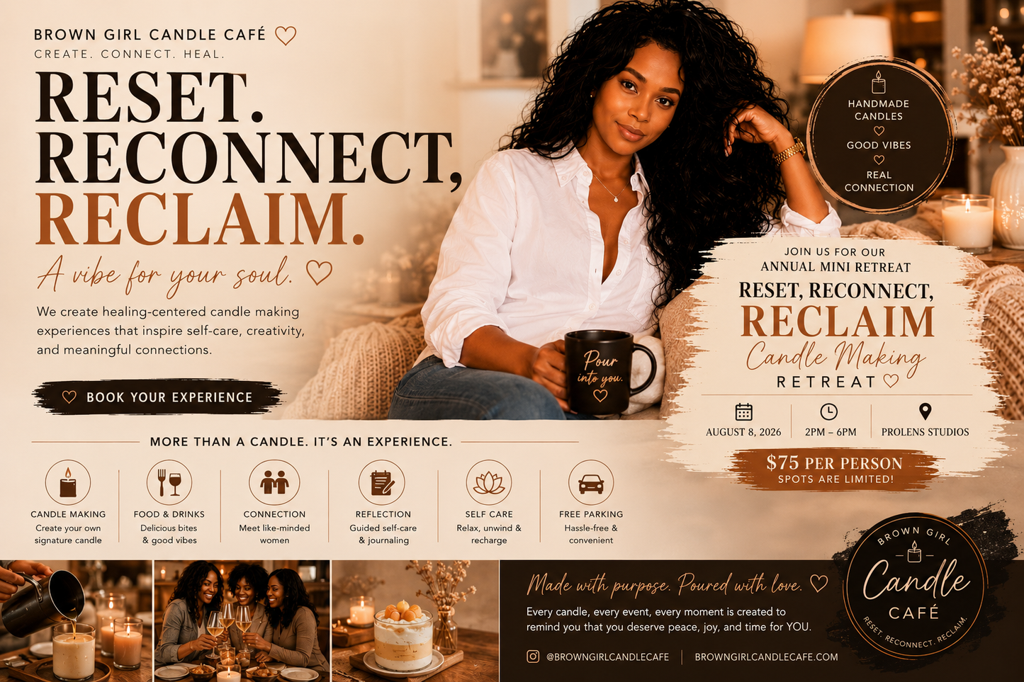 Reset, Reconnect & Reclaim Candle Making Retreat Tickets