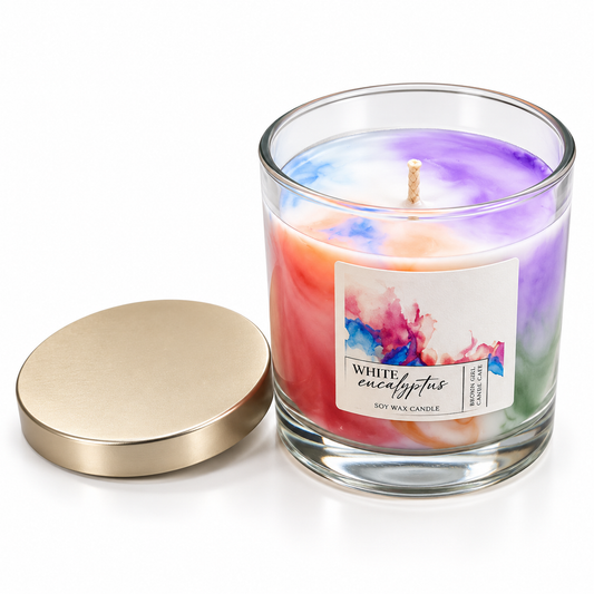 White Eucalyptus (Marble Candle)