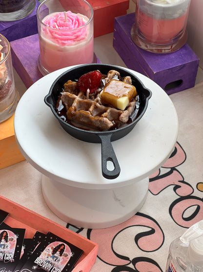 Pumpkin pecan waffle